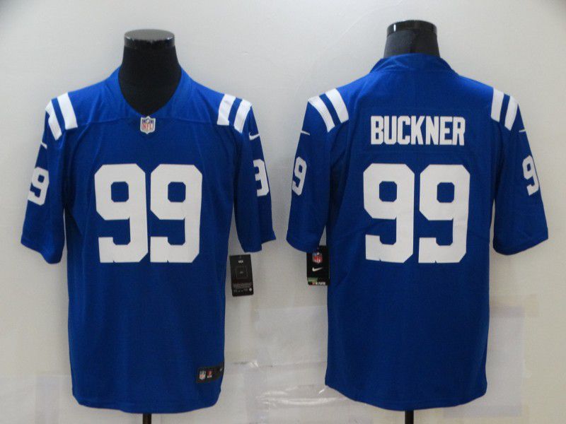Men Indianapolis Colts 99 Buckner Blue Nike Vapor Untouchable Limited 2020 NFL Nike Jerseys